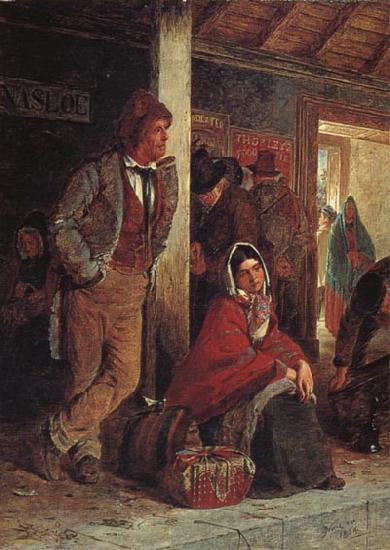 Erskine Nicol The Emigrants oil painting image